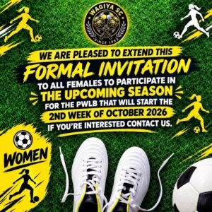 Calling all Females interested in Joining Wagiya SC